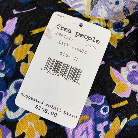 Free People Linen Blend Sleeveless Tie Back Tunic Size Medium - Picture 9 of 12